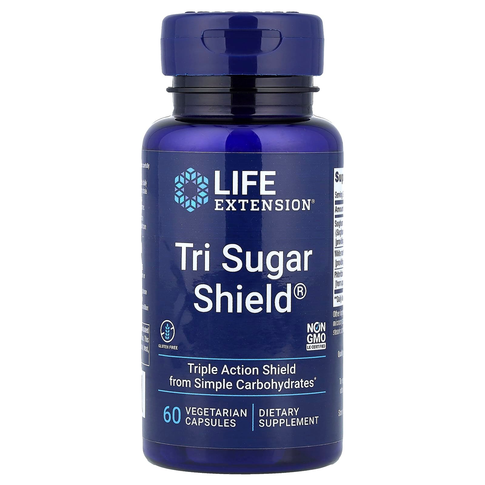 Life Extension, Tri Sugar Shield®, 60 Cápsulas Vegetarianas