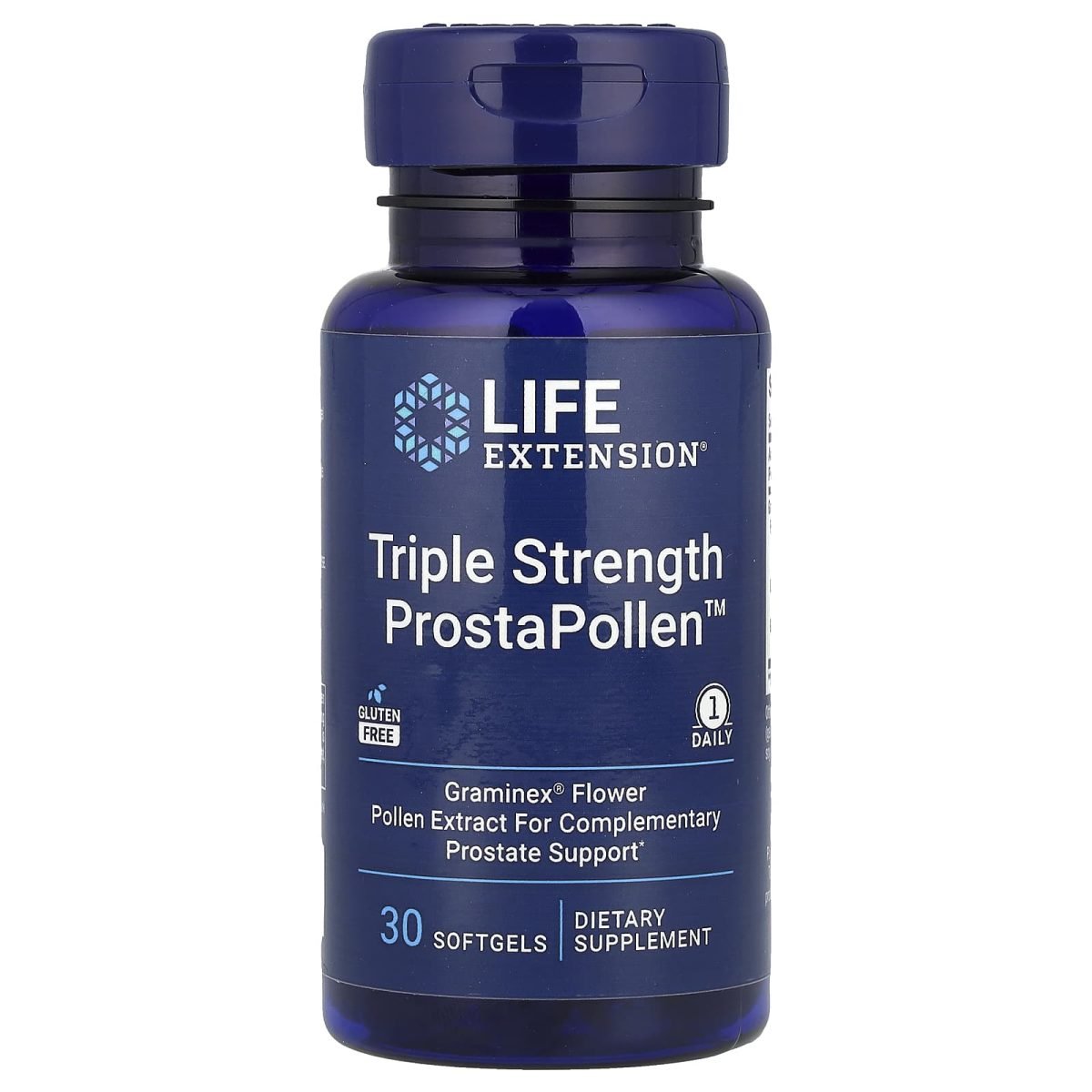Life Extension, ProstaPollen™ de Potência Tripla, 30 Cápsulas Softgel (378 mg por Cápsula Softgel)