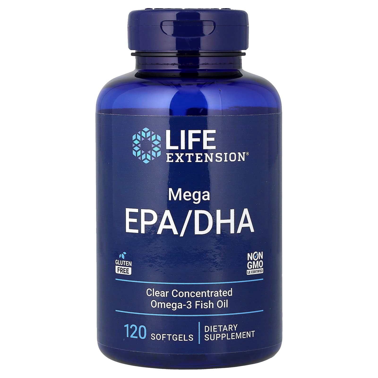 Life Extension, Mega EPA/DHA, 120 Cápsulas Softgel