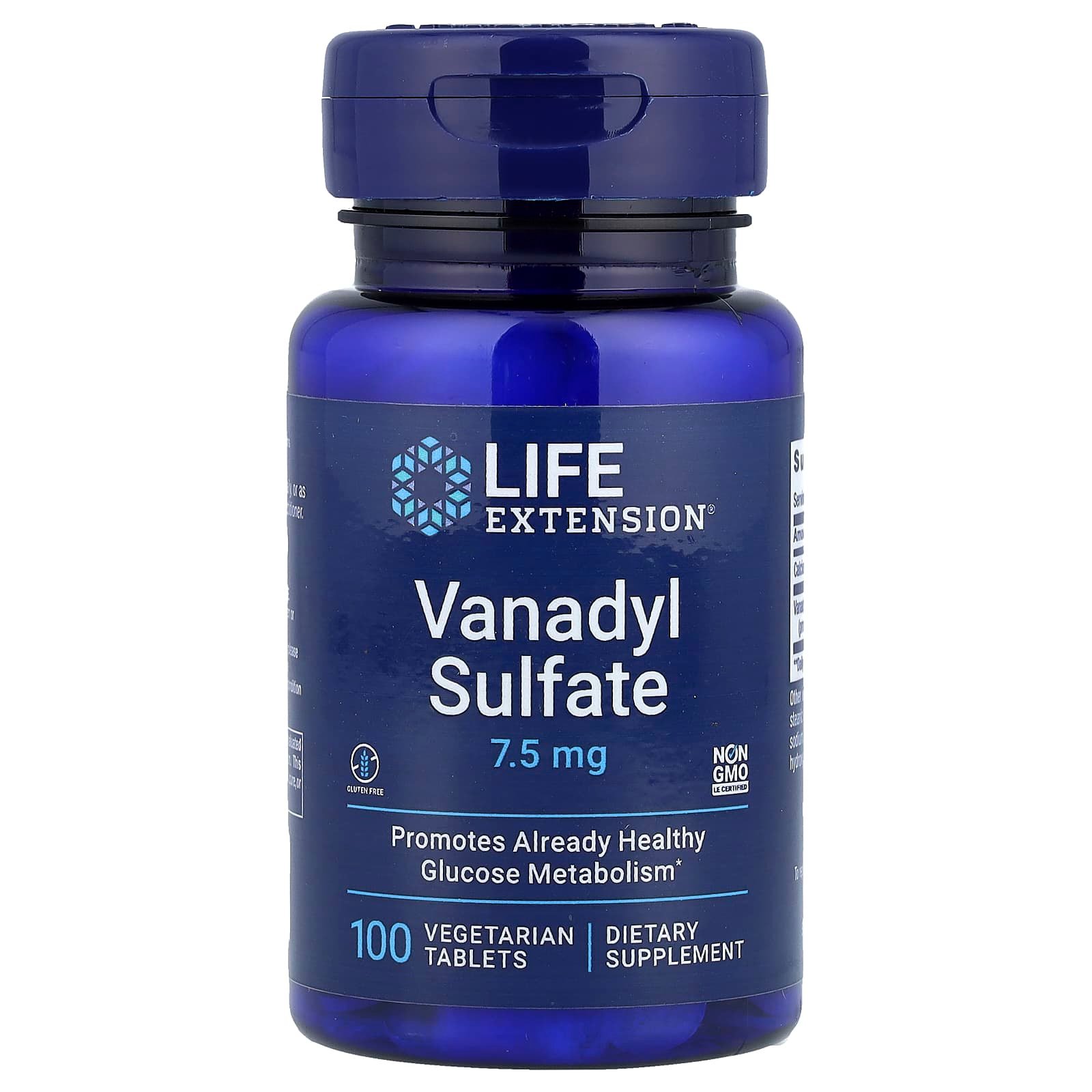 Life Extension, Vanadyl Sulfate, 100 Comprimidos Vegetarianos
