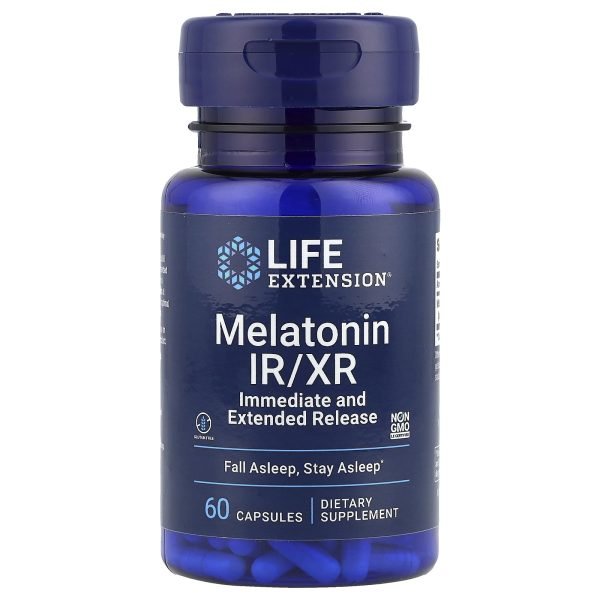 Life Extension, Melatonin IR/XR, 60 Capsules (1.5 mg per Capsule)