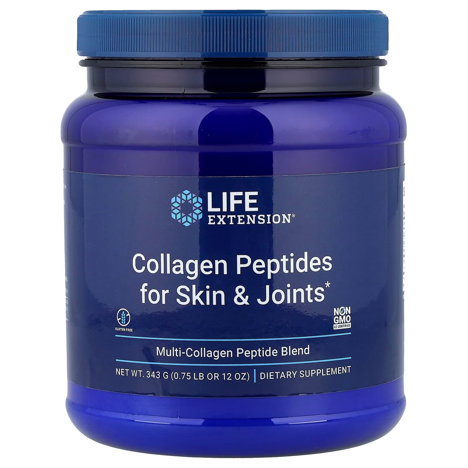Life Extension, Peptídeos de Colágeno para a Pele e as Articulações, 343 g (12 oz)