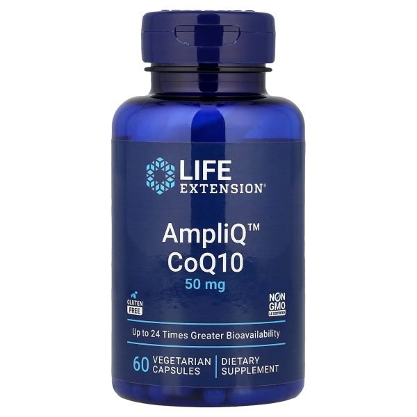 Life Extension, AmpliQ™, CoQ10, 50 mg, 60 Cápsulas Vegetarianas
