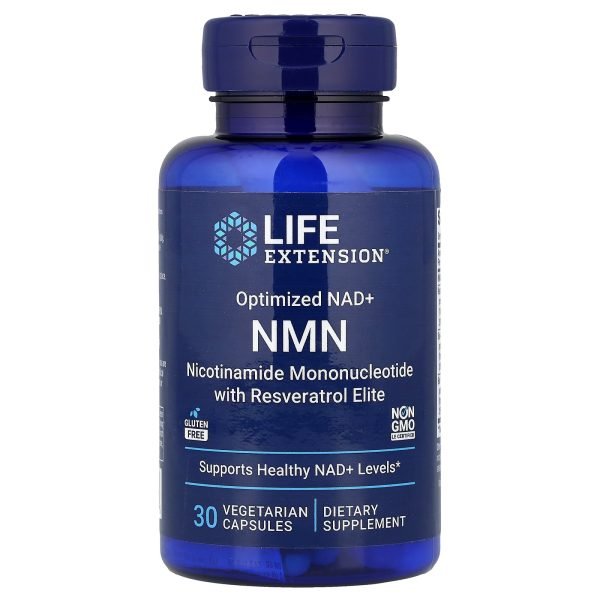 Life Extension, NMN, NAD+ Otimizado, 30 Cápsulas Vegetarianas