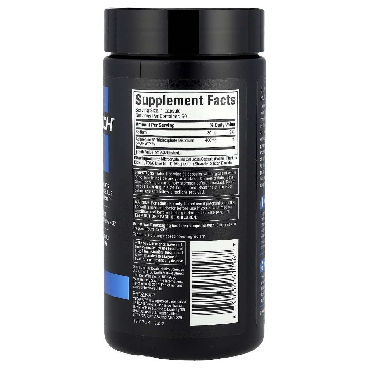 MuscleTech, Platinum Muscle Builder, 400 mg, 60 Cápsulas de Liberação Rápida, foto 2