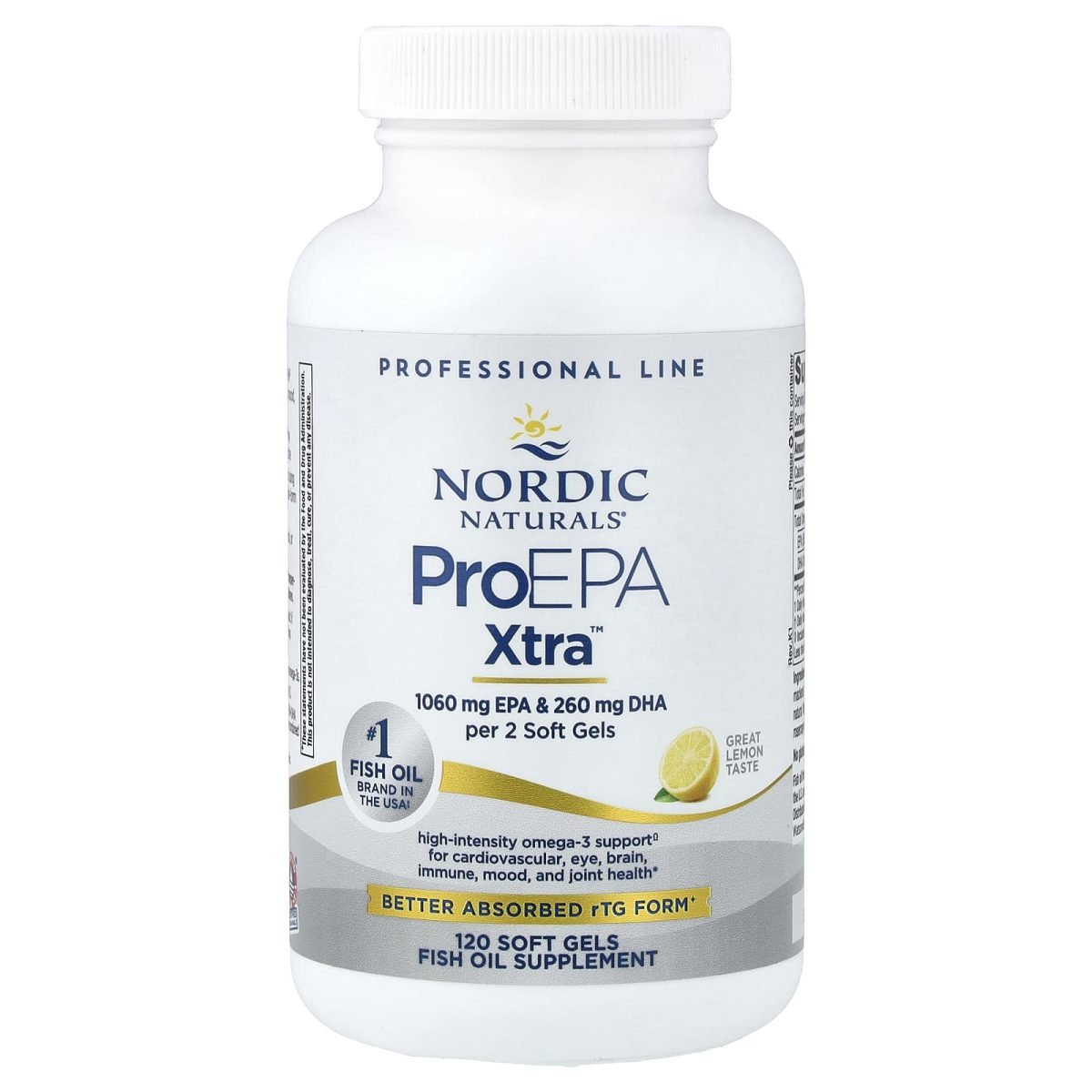 Nordic Naturals, ProEPA Xtra™, Lemon, 120 Soft Gels