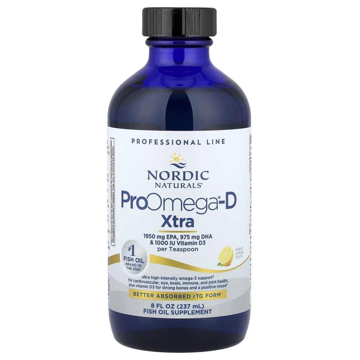 Nordic Naturals, ProOmega®-D Xtra, Great Lemon, 237 ml (8 fl oz)