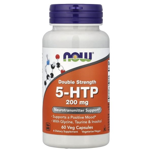 NOW Foods, 5-HTP With Glycine, Taurine & Inositol, 60 Veg Capsules