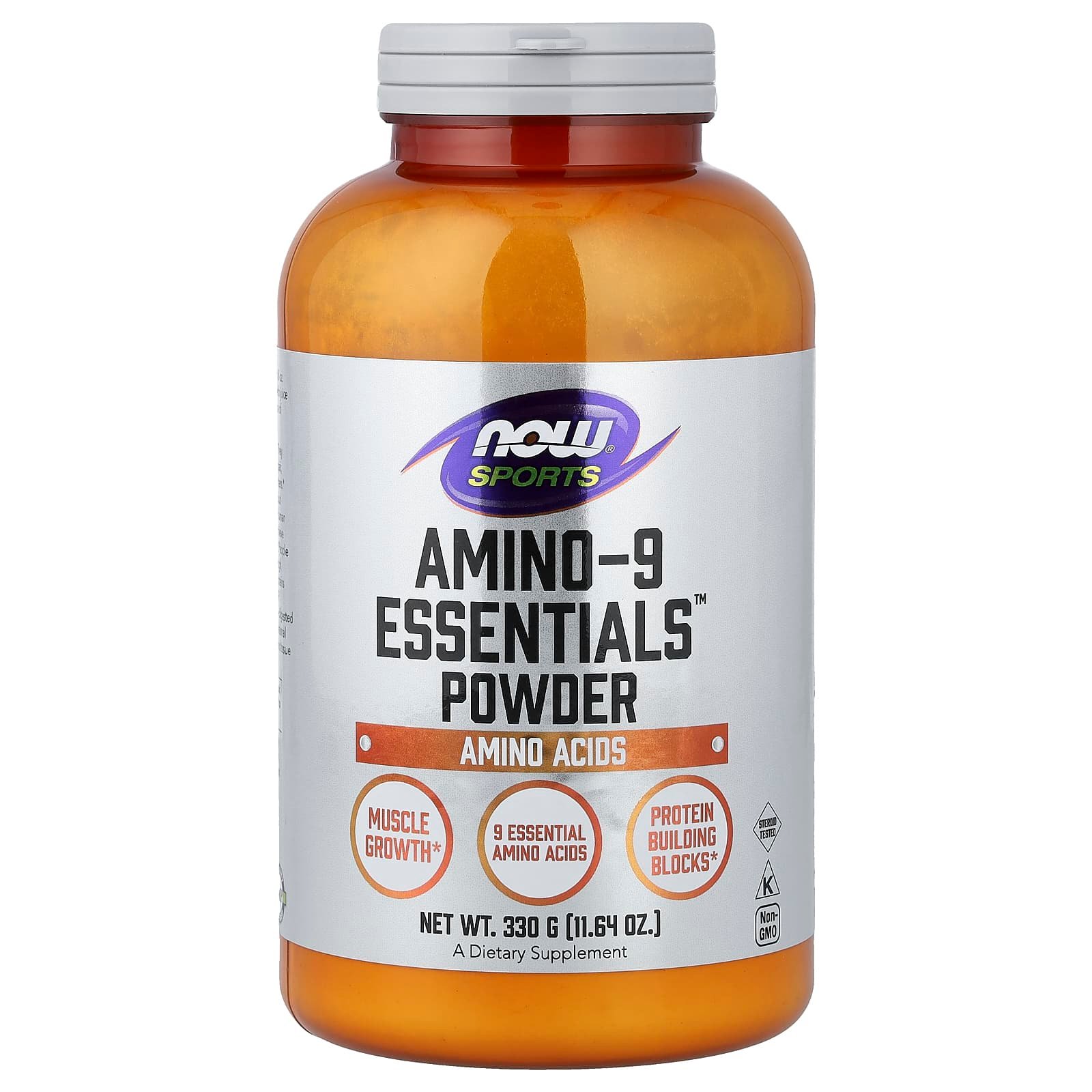 NOW Foods, Sports, Amino-9 Essentials™ em Pó, 330 g (11,64 oz)