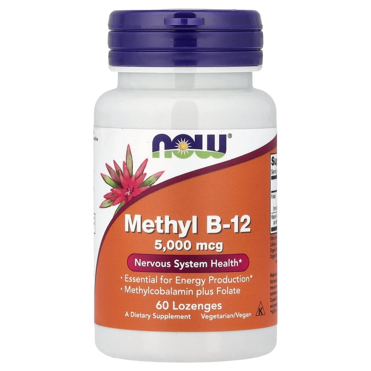 NOW Foods, Metil B-12, 60 Pastilhas
