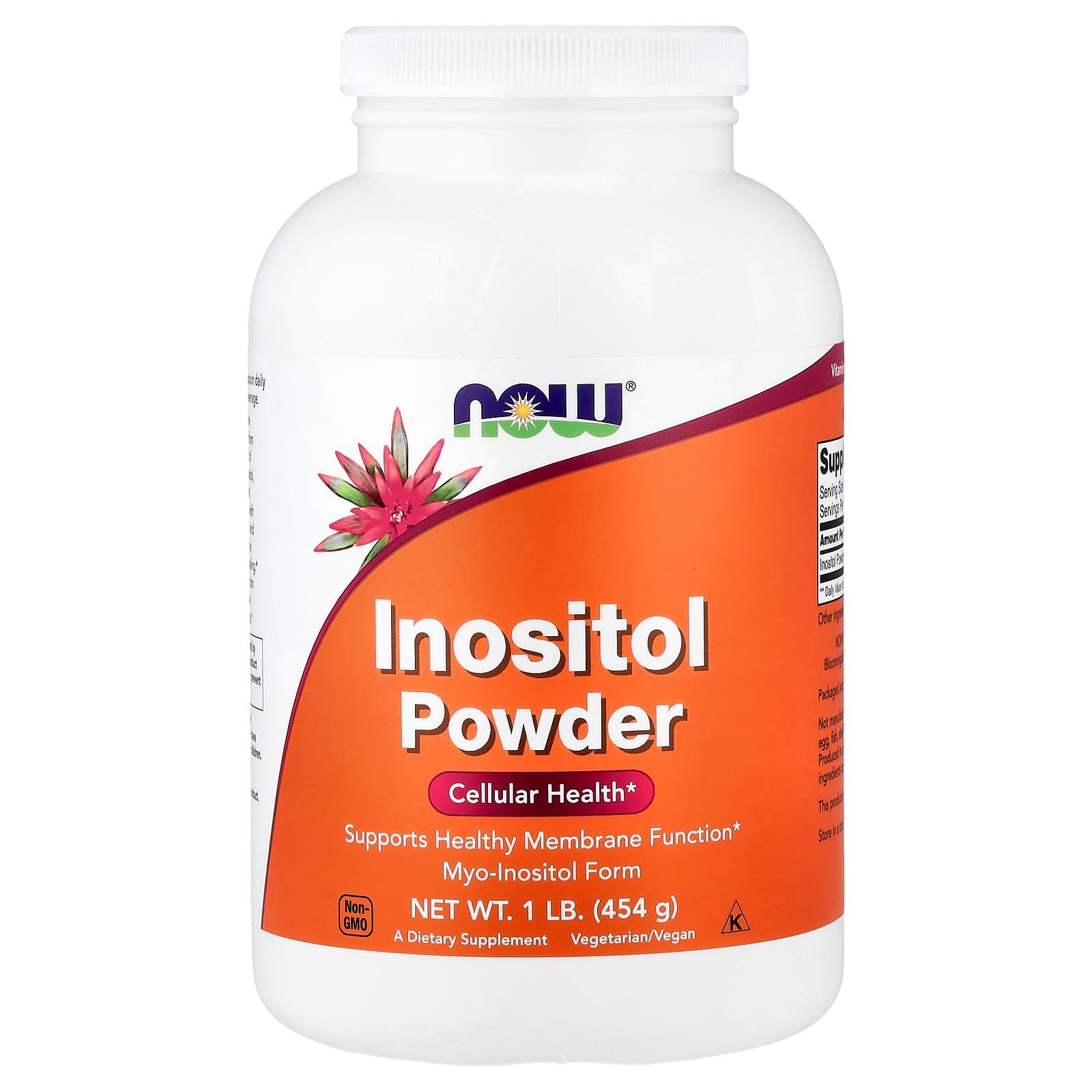 NOW Foods, Inositol em Pó, 454 g (1 lb)