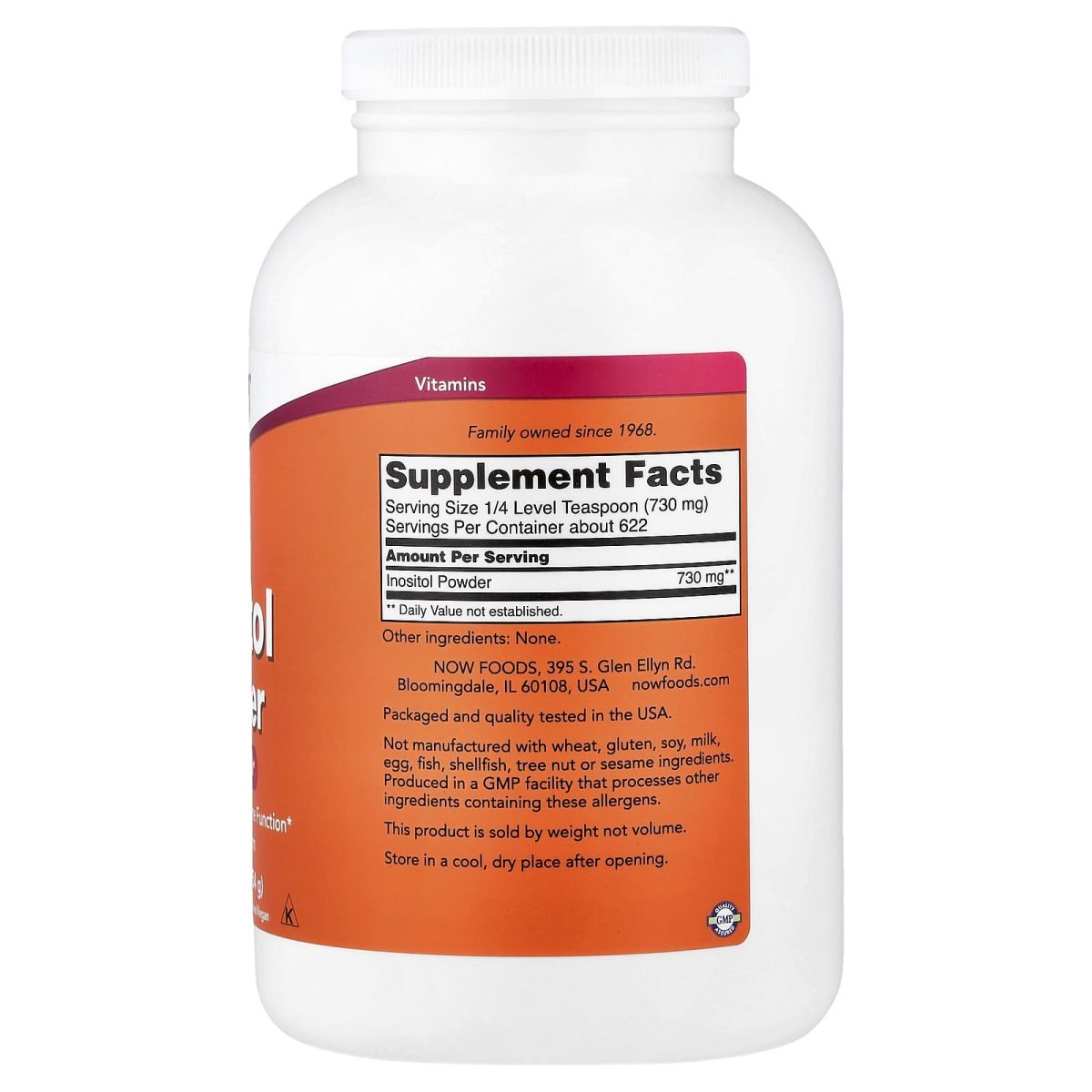 NOW Foods, Inositol em Pó, 454 g (1 lb), foto 2