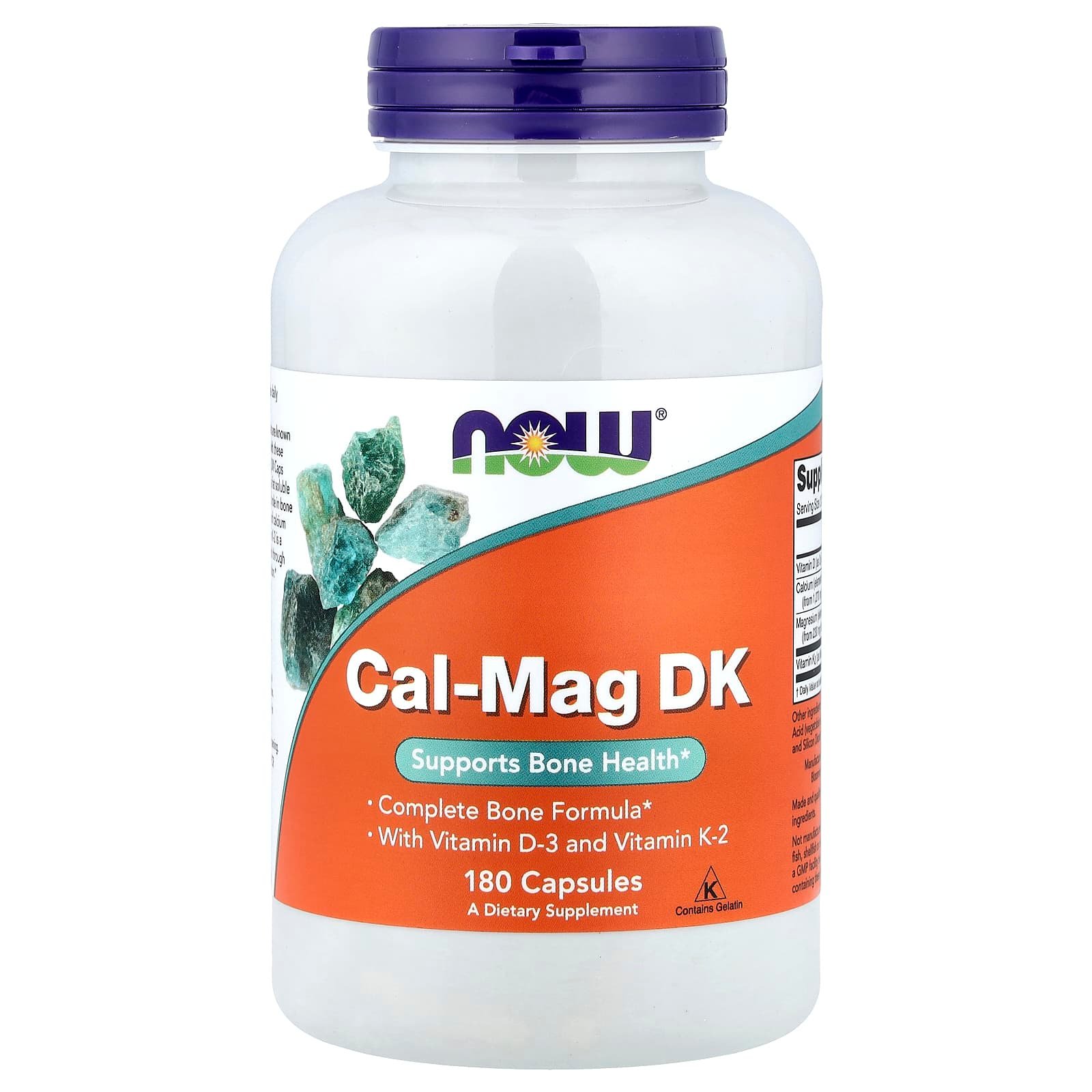 NOW Foods, Cal-Mag DK, 180 Cápsulas