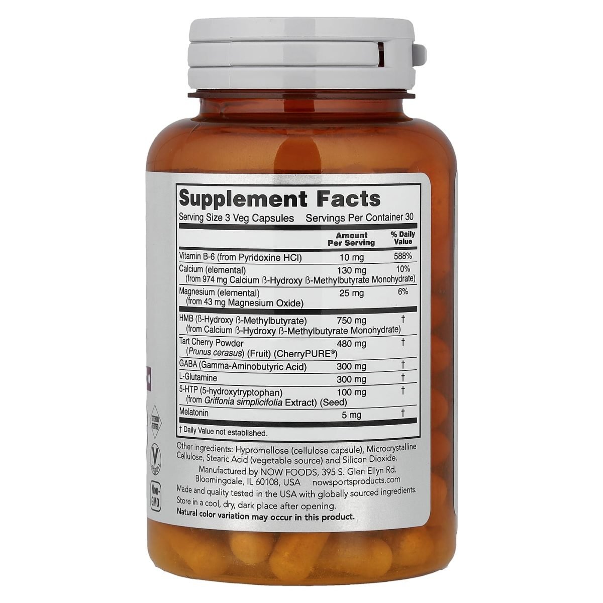 NOW Foods, Rest & Repair, 90 Veg Capsules, foto 2