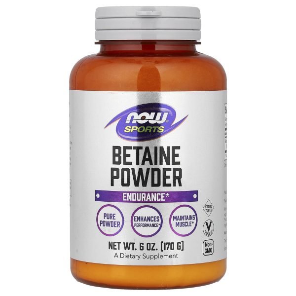 NOW Foods, Esportes, Betaína em Pó, 170 g (6 oz)
