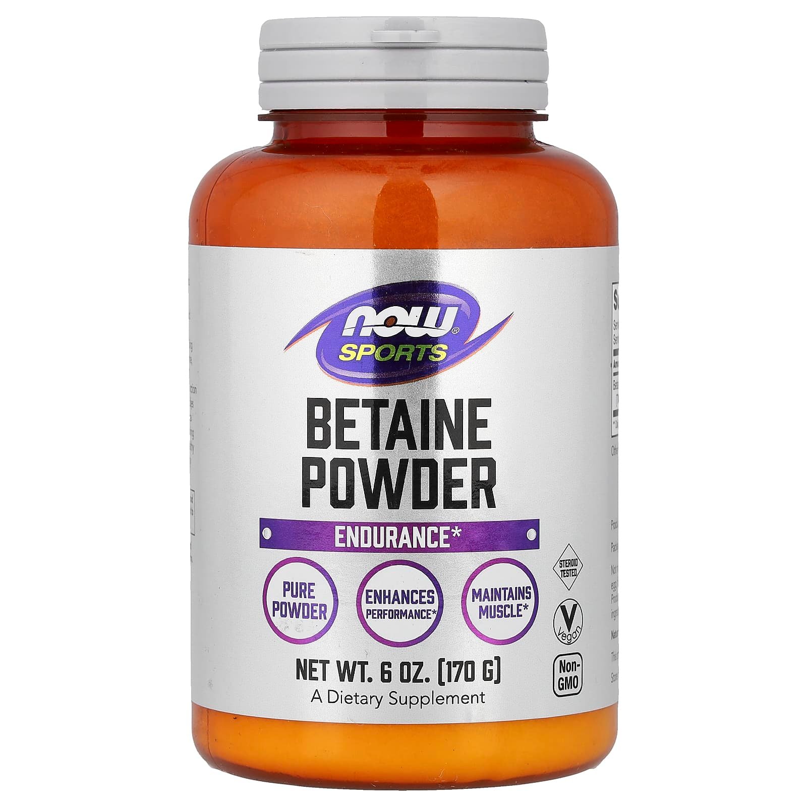 NOW Foods, Esportes, Betaína em Pó, 170 g (6 oz)