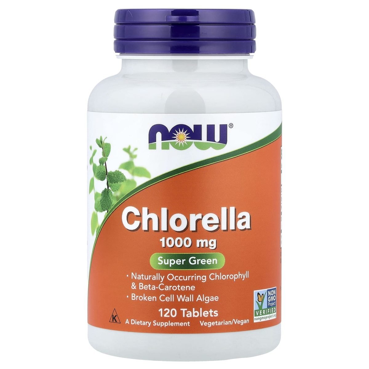 NOW Foods, Clorela, 120 Comprimidos (1 mg por Comprimido)