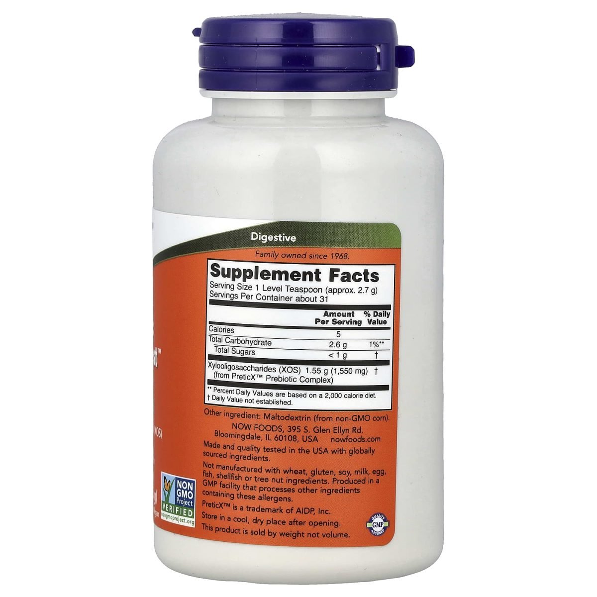 NOW Foods, Bifido Boost™, Prebiótico em Pó, 85 g (3 oz), foto 2