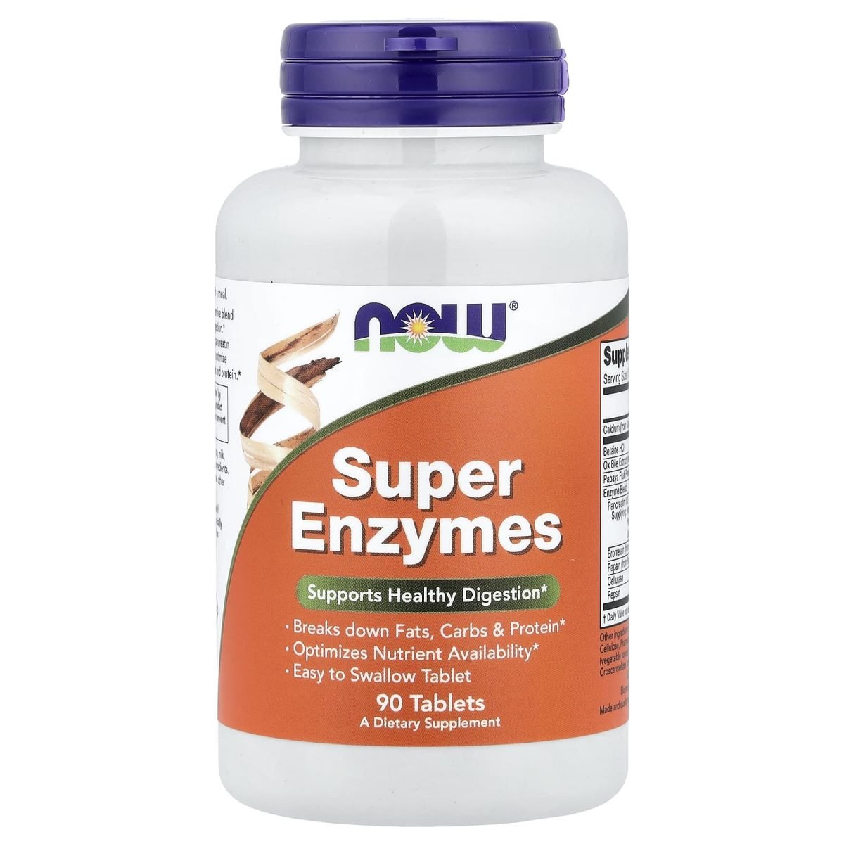 NOW Foods, Super Enzimas, 90 Comprimidos