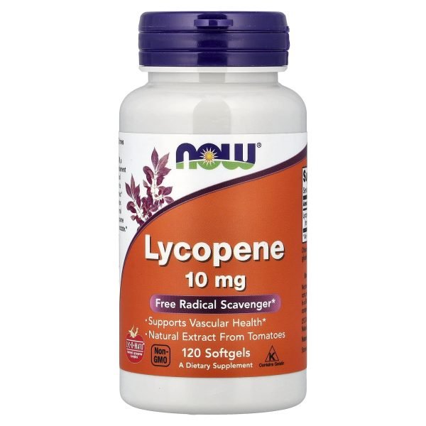 NOW Foods, Licopeno, 10 mg, 120 Cápsulas Softgel