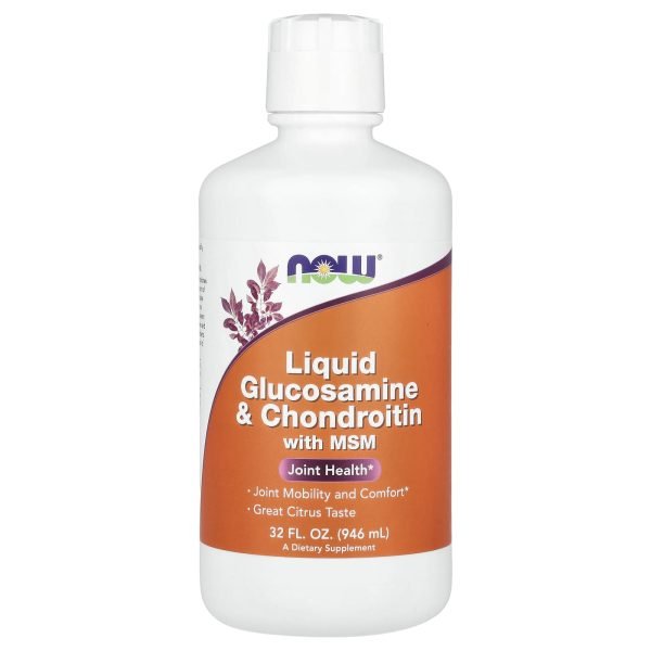 NOW Foods, Glicosamina Líquida e Condroitina com MSM, Citrus, 946 ml (32 fl oz)