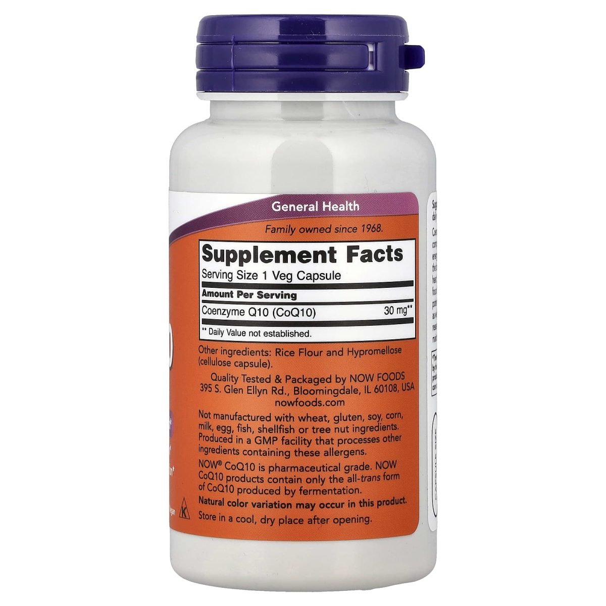 NOW Foods, CoQ10, 30 mg, 120 Cápsulas Vegetais, foto 2