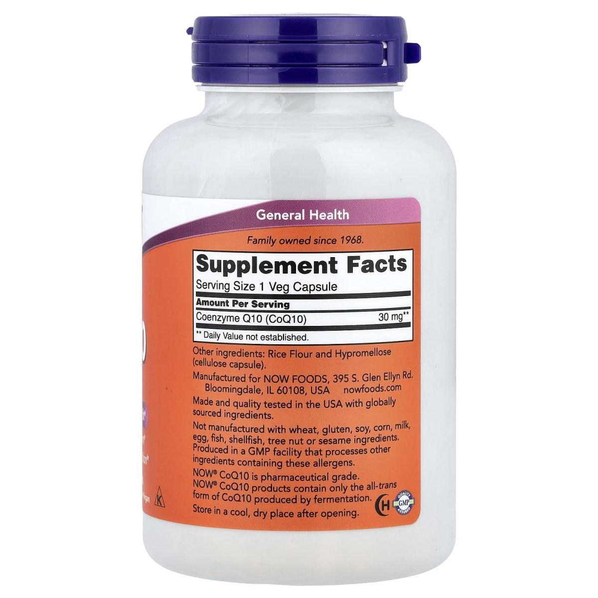 NOW Foods, CoQ10, 30 mg, 240 Cápsulas Vegetais, foto 2