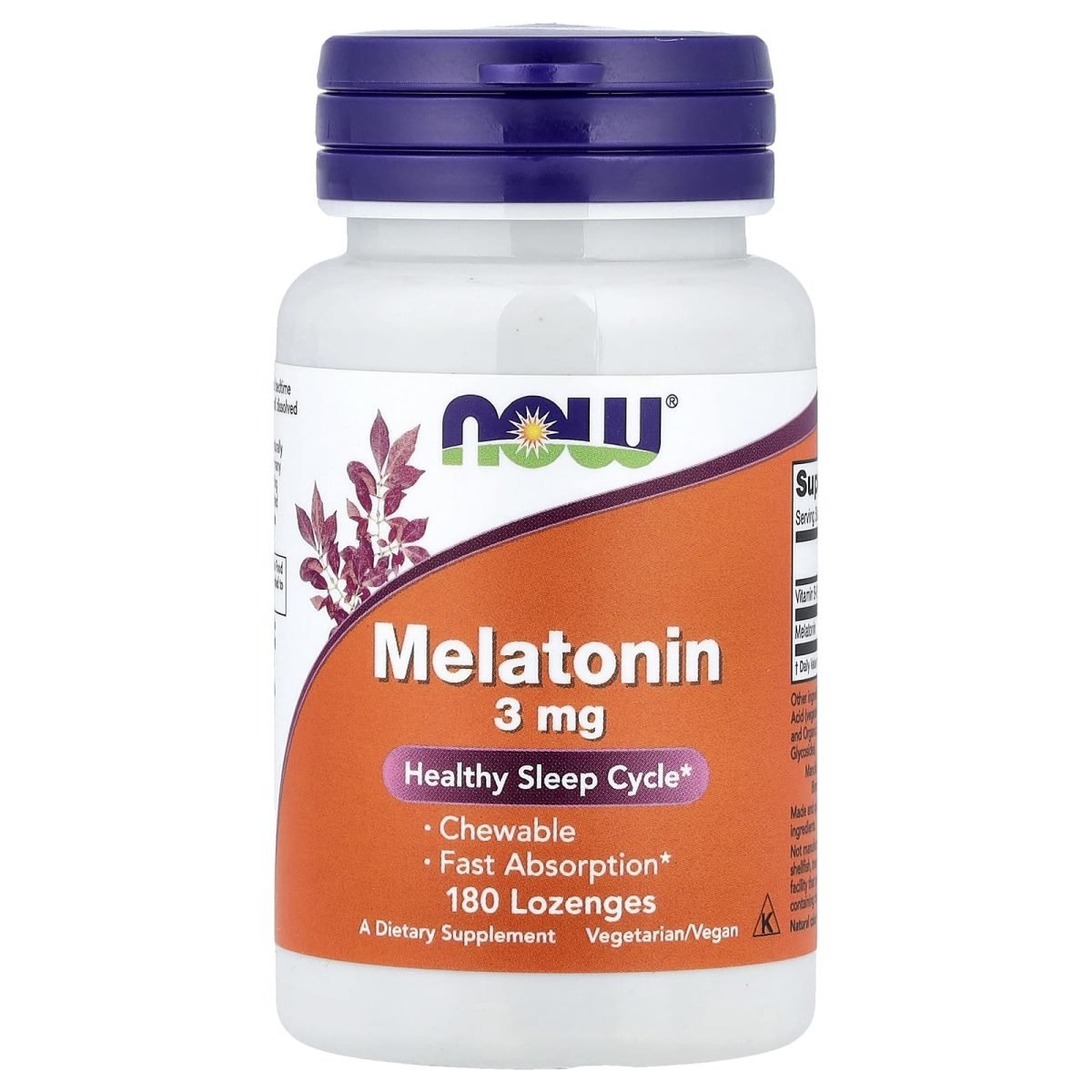 NOW Foods, Melatonin, 180 Lozenges