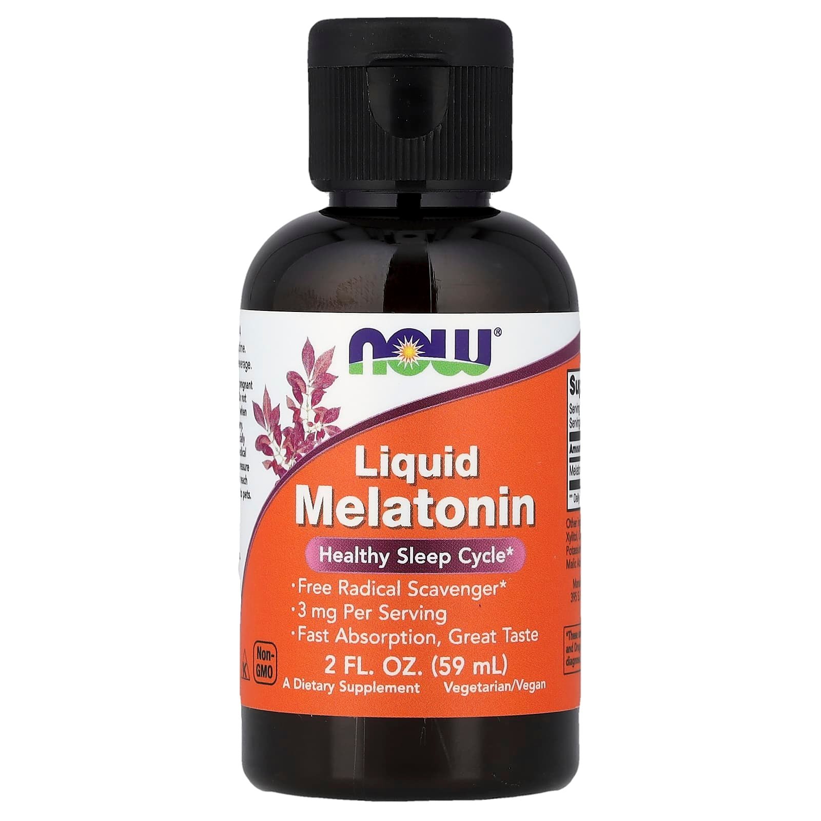 NOW Foods, Liquid Melatonin, 2 fl oz (59 ml)