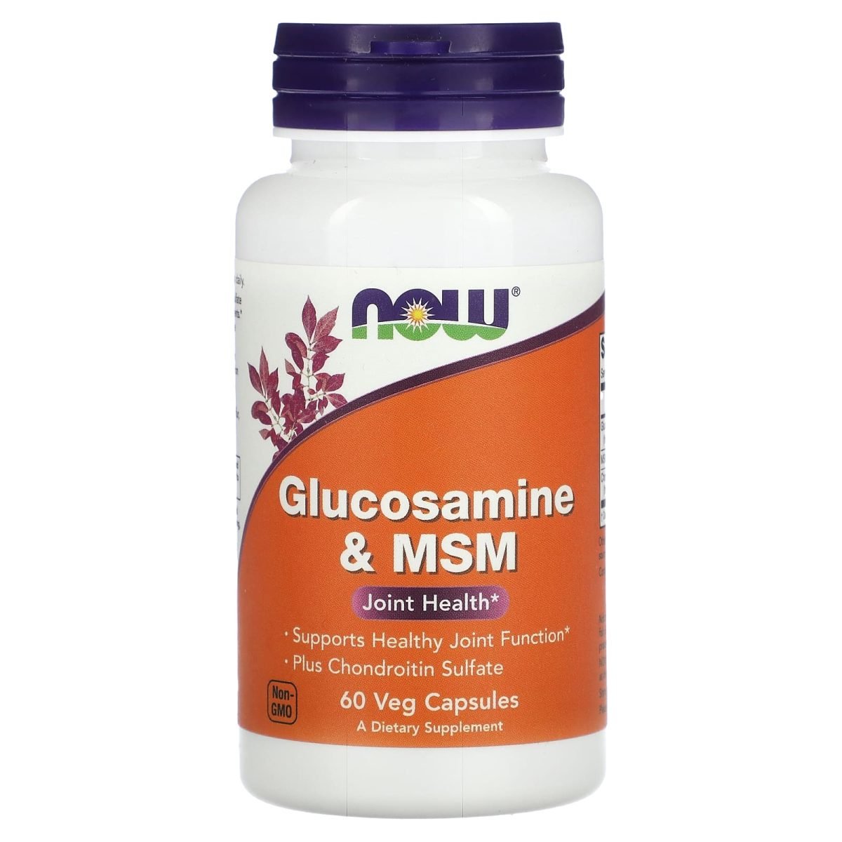 NOW Foods, Glicosamina e MSM, 60 Cápsulas