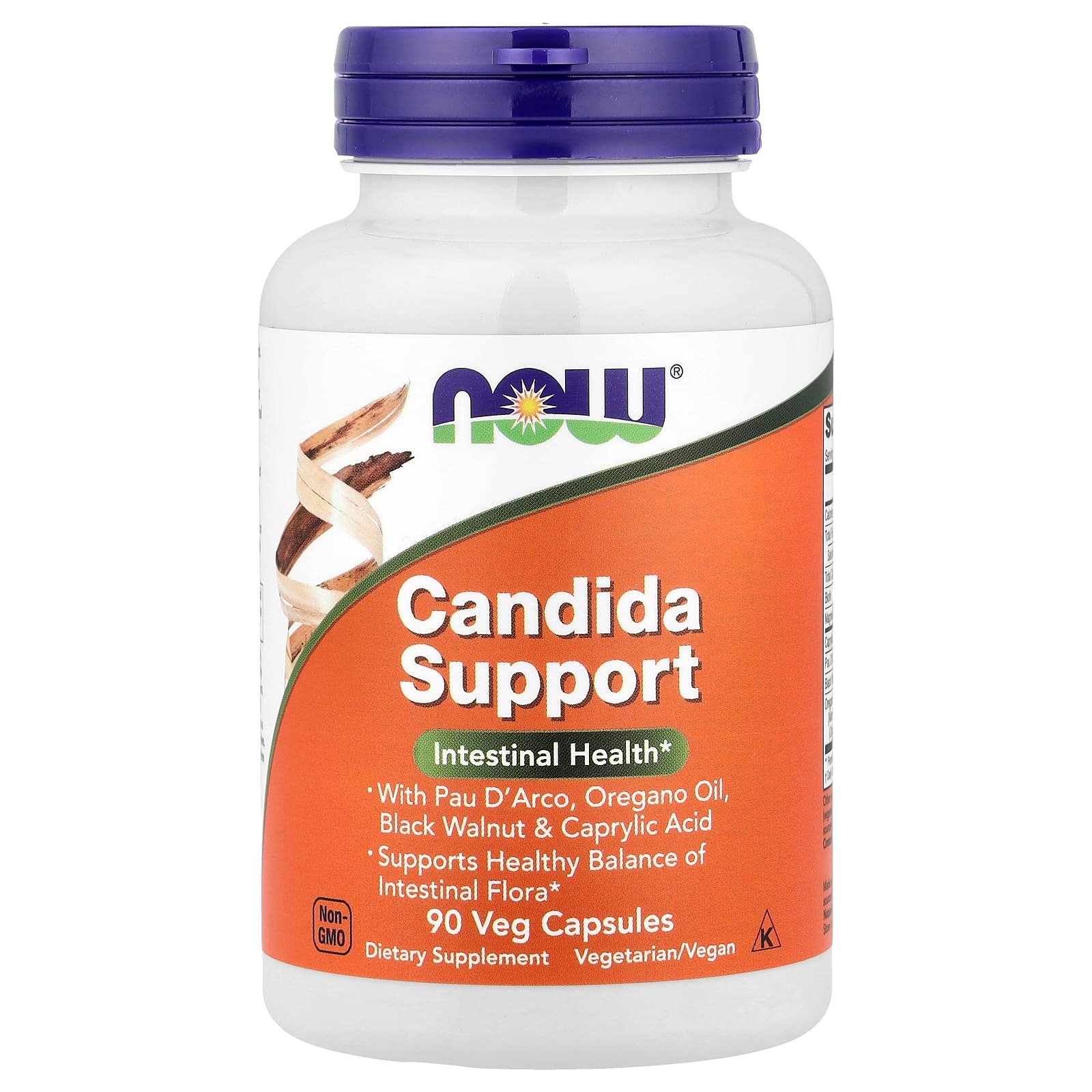 NOW Foods, Auxílio à Candida, 90 Cápsulas Vegetais