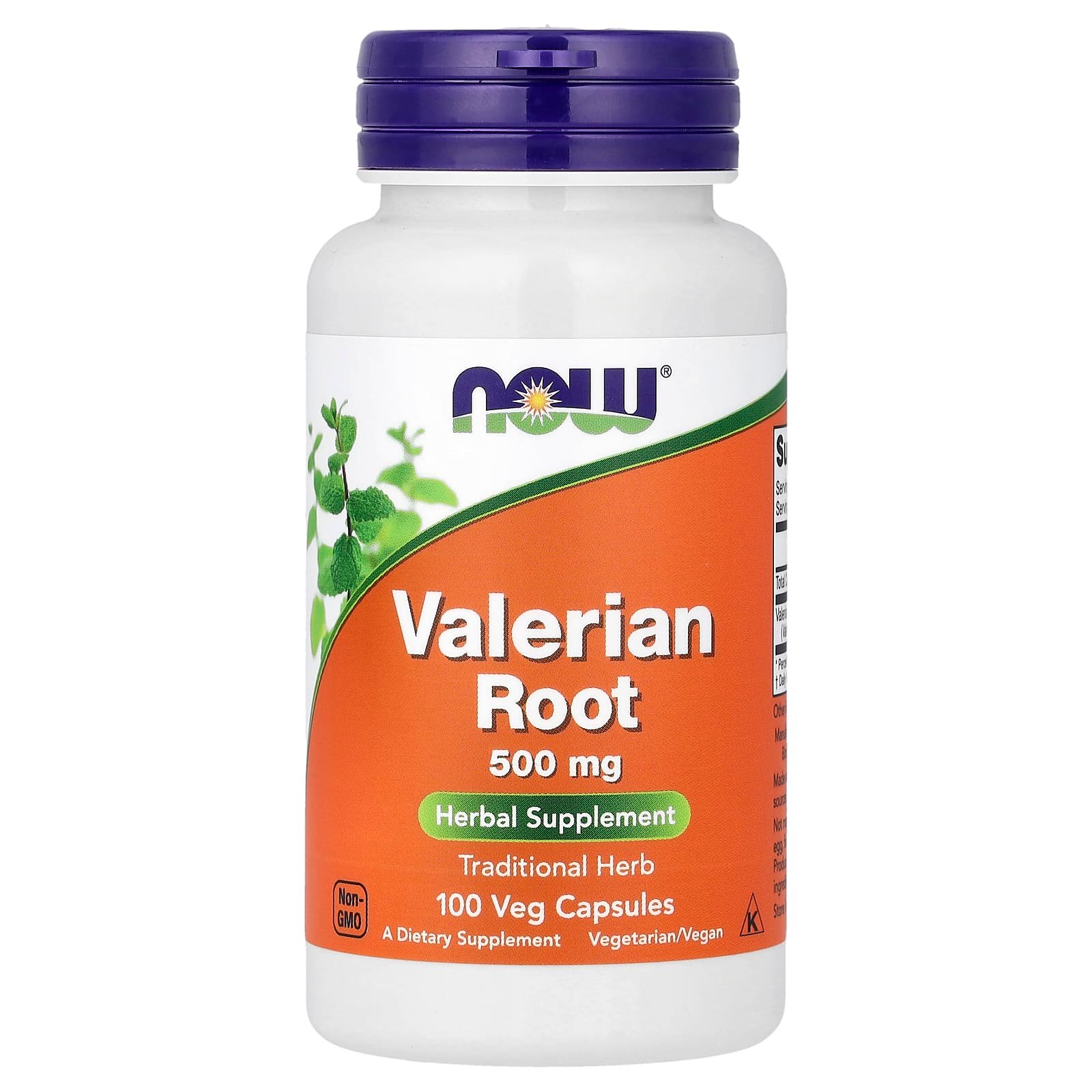 NOW Foods, Raiz de Valeriana, 100 Cápsulas Vegetais (500 mg por Cápsula)