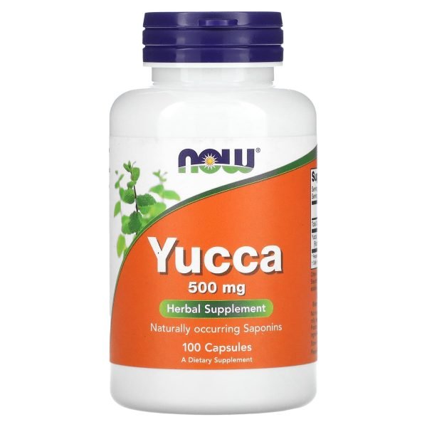 NOW Foods, Yucca, 100 Cápsulas (500 mg por Cápsula)