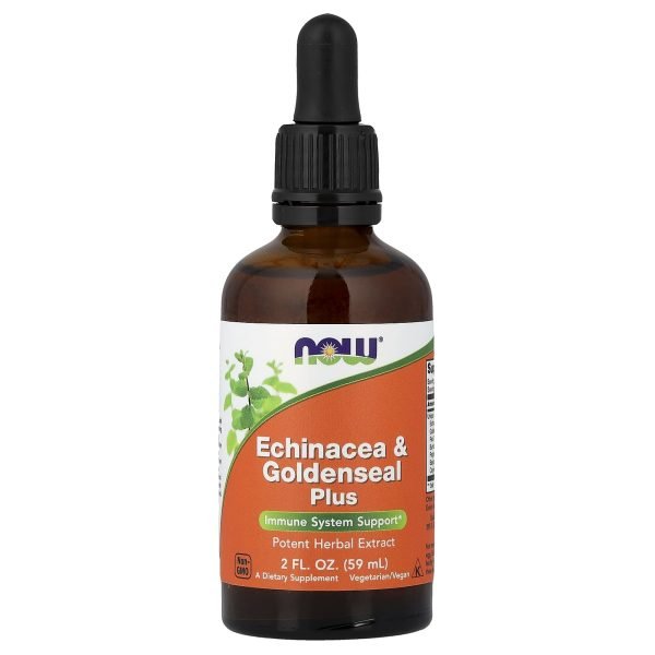 NOW Foods, Echinacea e Goldenseal Plus, 59 ml (2 fl oz)