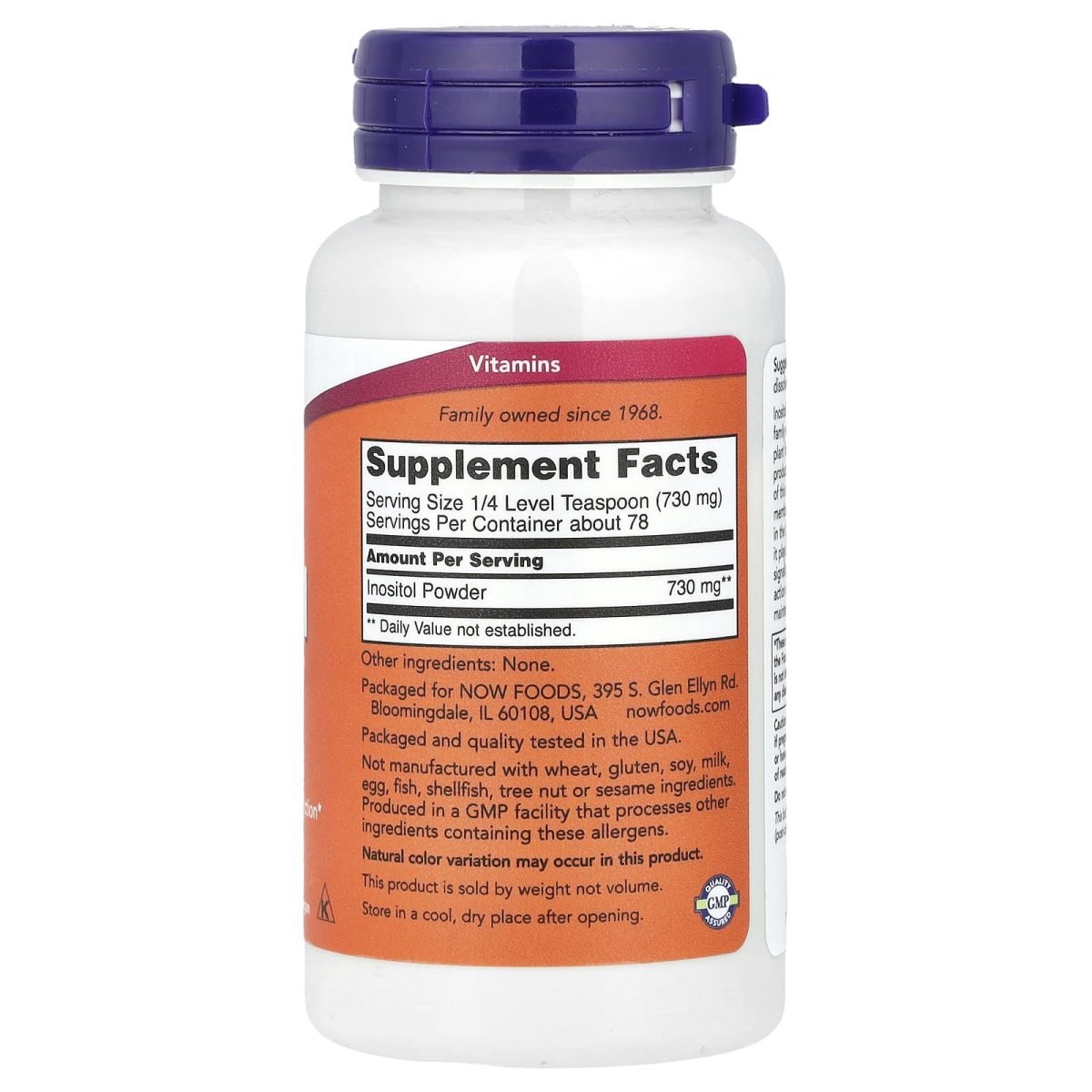 NOW Foods, Pó de Inositol, 57 g (2 oz), foto 2