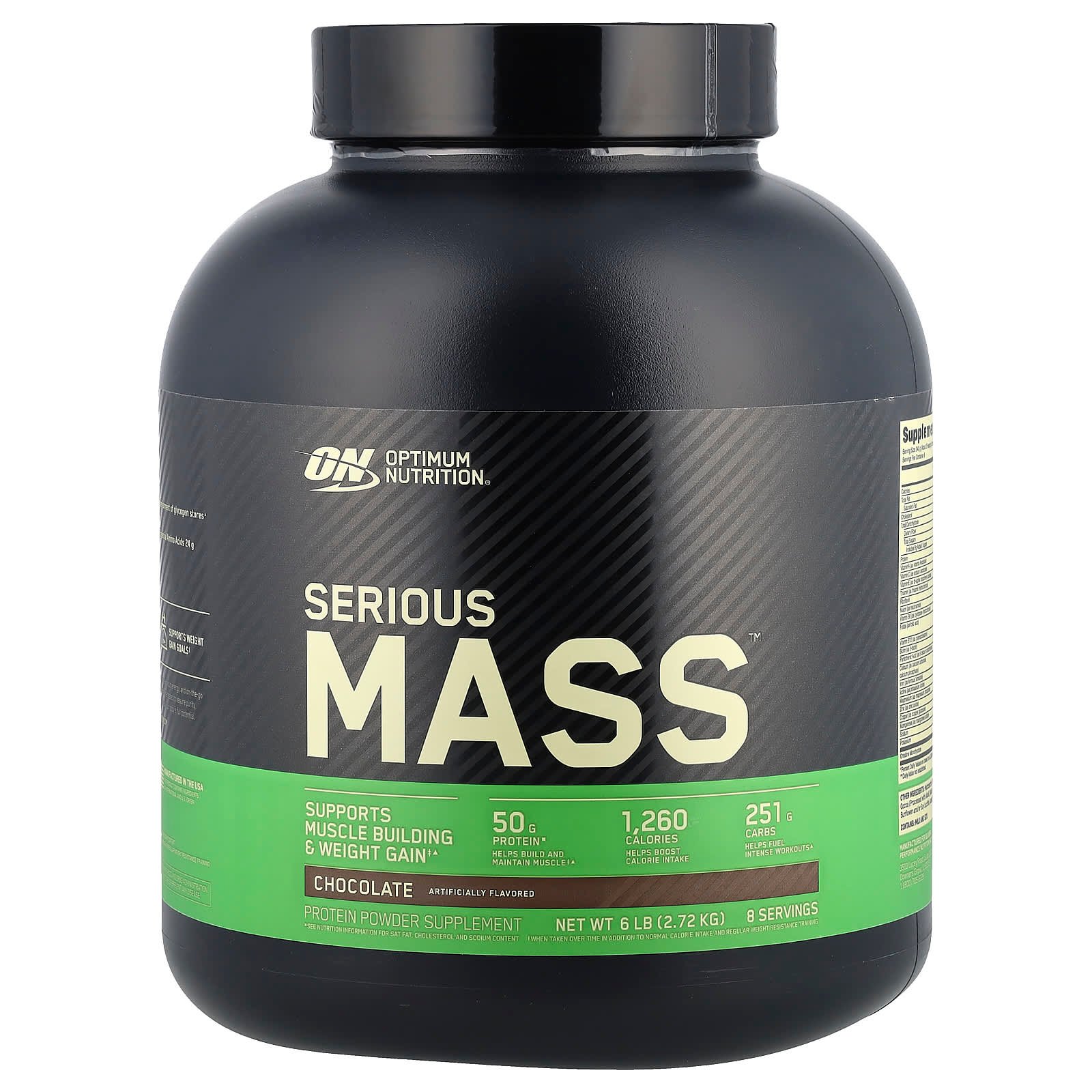 Optimum Nutrition, Serious Mass™, Chocolate, 2,72 kg (6 lb)