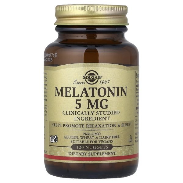 Solgar, Melatonin, 5 mg, 120 Nuggets