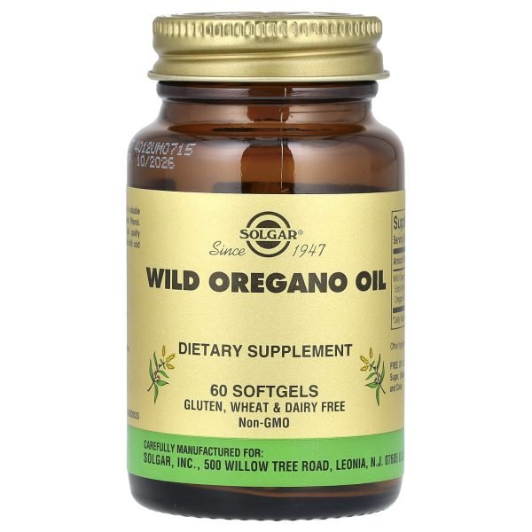 Solgar, Oregano Oil, 60 Softgels (175 mg per Softgel)