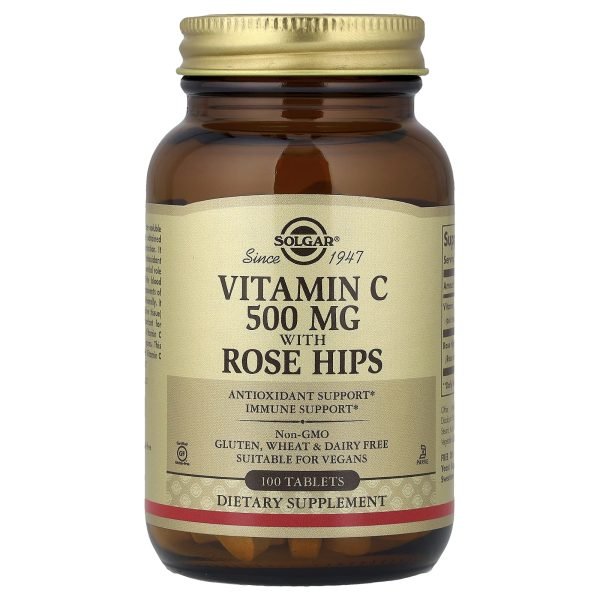 Solgar, Vitamin C with Rose Hips, 100 Tablets