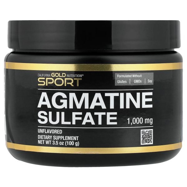 California Gold Nutrition, Sport, Sulfato de Agmatina, Unflavored, 100 g (3,5 oz)